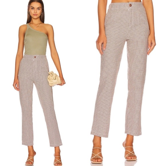 Free People Pants - Free People “Kate” Micro Plaid Pants